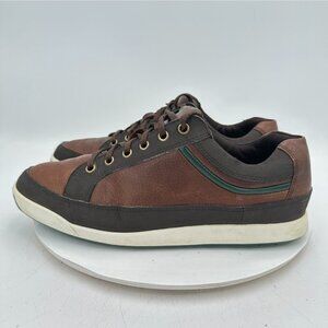 FootJoy Contour Men Size 11 54275 Dark Brown Green Leather Sneaker Athletic
